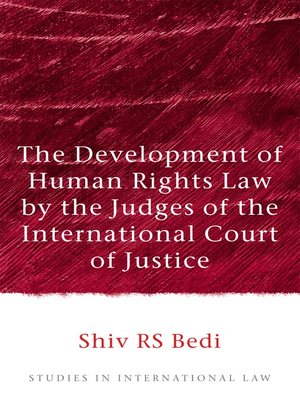 cover image of The Development of Human Rights Law by the Judges of the International Court of Justice